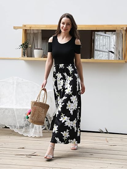 Women's Summer Off-the-Shoulder Maxi Dress